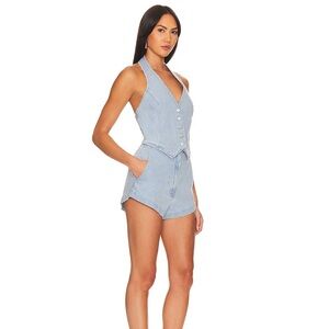 Kelso Romper in Iceburg Denim - S